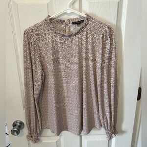 Adrianna Papell Dotted Blouse